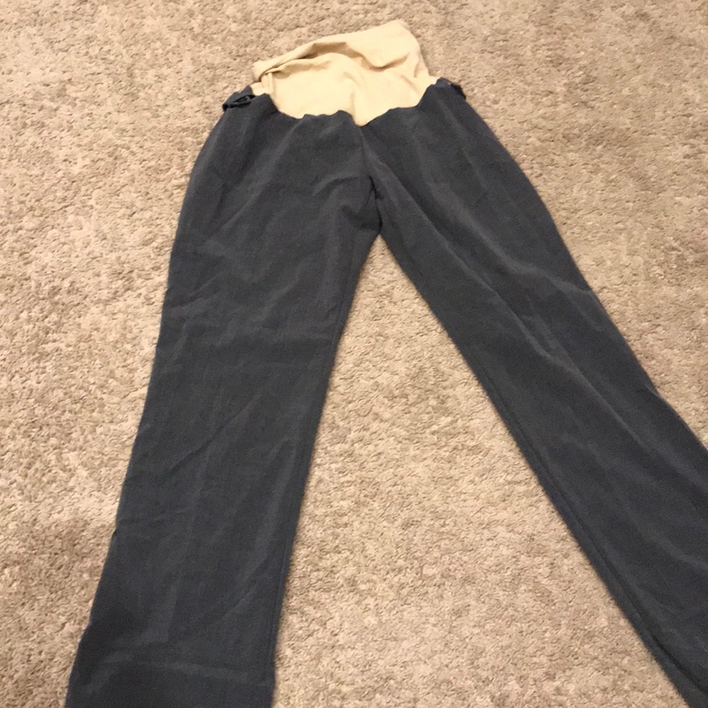 Gray maternity pants